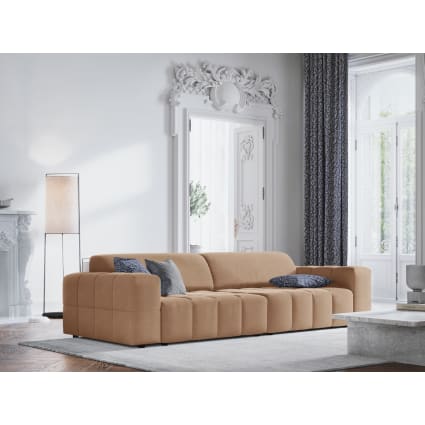 Nestl Set Di 4 Federe Per Cuscini In Velluto Morbido – 45x45 Cm, Beige Crema, Con Cerniera Nascosta