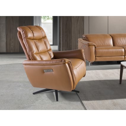 Fauteuil De Salon Pivotant En Velours Avec Accoudoirs Rembourrés Et