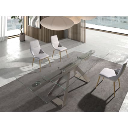 Vetro Temperato Tavolo In Cristallo Allungabile Design Tavolo Da - Main Image