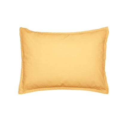 Taie D'oreiller Coton 50x70 Cm - Crème, Douce Et Respirante - Élastique Tout Autour, Certifiée Oeko-Tex - 9