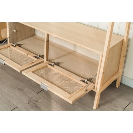 Carrello in legno e rattan marrone Maisons du Monde