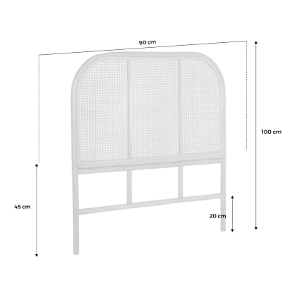 Tête De Lit Enfant En Rotin 90 Cm Colette Couleur Naturel Tikamoon | La Redoute