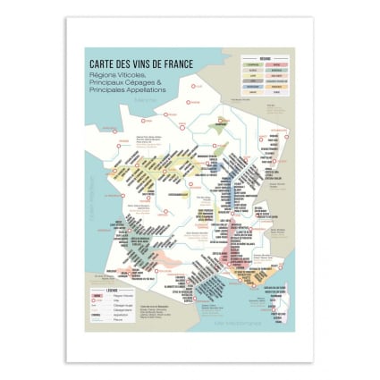 Posters & Affiches murales Carte de France ⇒ France Administrative et