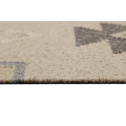 Tapis Kilim Sahraoui 144x258 Jaune/blanc (Tissé main, Laine