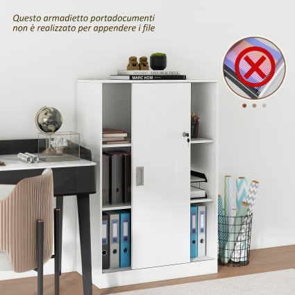Vinsetto Cassettiera Da Ufficio, Armadietto, Raccoglitore Mobile - 7