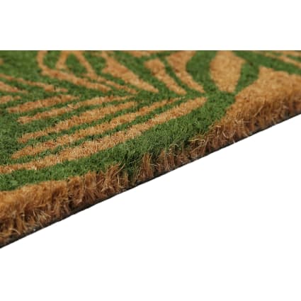 Zerbino In Fibra Di Cocco JVL Con Base In Gomma, Motivo Granito, 40x70 Cm, Resistente Alle Intemperie