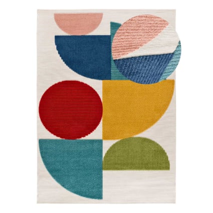 MANI TEXTILE Kinderteppich Aus Polyester – Rutschfest, Maschinenwaschbar, 80x150 Cm