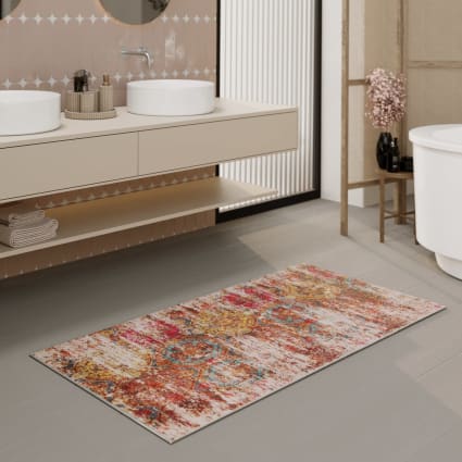 Tapis de bain Groupe de roses jaunes fraîches