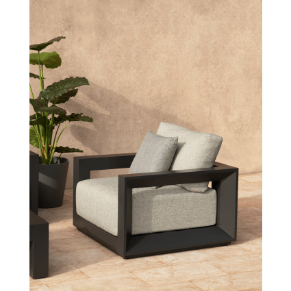 Divano posti alluminio antracite San francisco Maisons du Monde