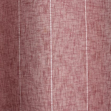Voilage Design en Etamine à Rayures Verticales - Bordeaux - Maison - 0.00