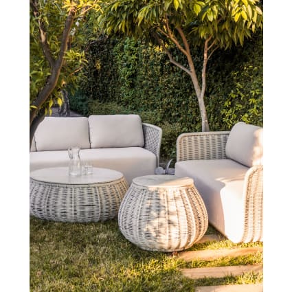 Canapé De Jardin 2 Places Keter Corfu – Anthracite – Design Rotin Ergonomique & Robuste