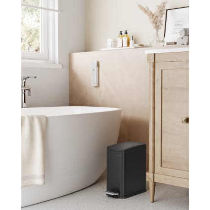 Salle De Bain 10 Litres Poubelle Salle De Bain 5five 3L Métal Jaune - Fermeture Douce - Pédale - Seau Amovible Poubelle Soft Close