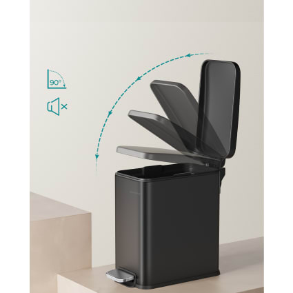 Beldray Poubelle De Salle De Bain à Pédale – 5 Litres