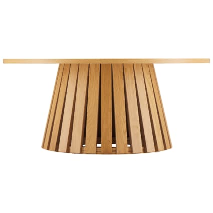 YESHOMY Tavolino Rotondo In Legno Massello 80 Cm - 2 Ripiani, Design A Cerchio Centrale, Per Soggiorno, Salotto, Camera Da Letto - Colore Caffè Espresso