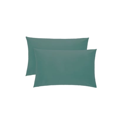 SHC – Set di 2 federe per cuscini cotone 100% con cerniera, 100% cotone, bianco panna, 145x40cm