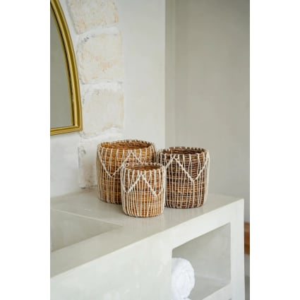 Cesto di foglia di banano e cotone h20 2025_summer Maisons du Monde