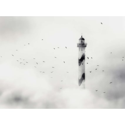 Papel pintado panorámico faro en la niebla 364x270cm cropped-4