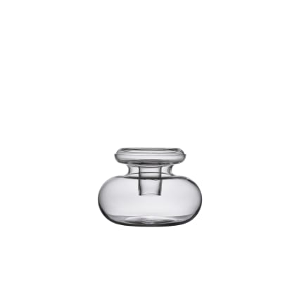 Vase En Verre Soufflé Transparent Modèle Unique