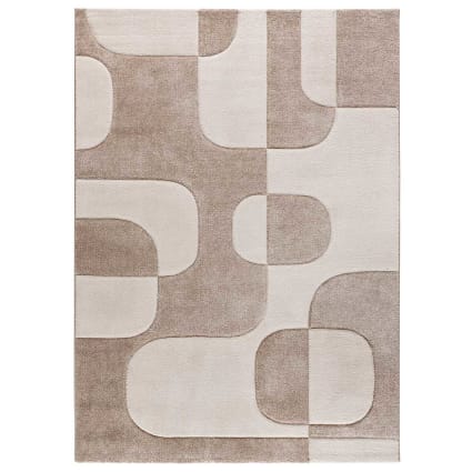 Tapis formes organiques crème/beige 200x290 cm Lena | Maisons du Monde