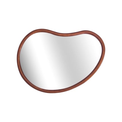 Miroir organique noyer en bois de sapin 65cm Jacob Maisons du Monde