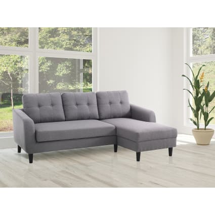 Divano letto in tessuto grigio x x Kress