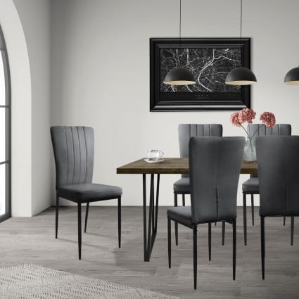 Maison Du Monde Sedie Velluto Sala Da Pranzo Set Di Sedie Da