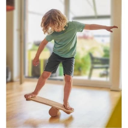 Planche D'Équilibre En Bois De Chêne Vesta+ - Application Incluse - 260+ Exercices