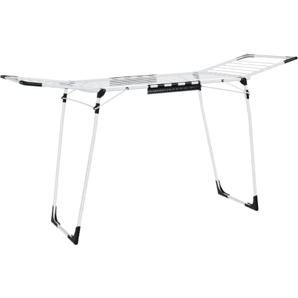 Étendoir à linge 62 x 173 x 96,5 cm en métal blanc | Maisons du Monde