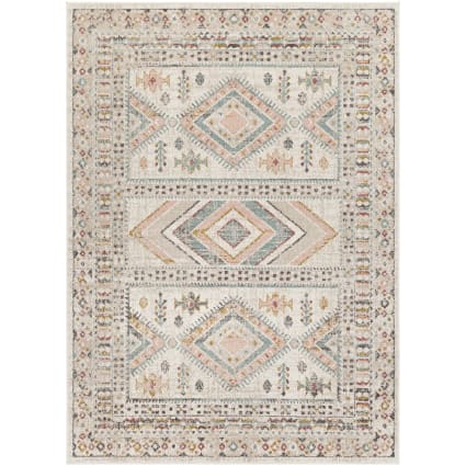 Skandinavischer Boho-Teppich Mehrfarbig/Rosa 120x170 Evelyn
