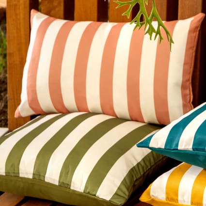Lot Housses De Coussin Extérieur Extensibles Imperméables – Gris – 3 Pièces Pour Sièges 50-65 Cm – Salon Jardin Terrasse