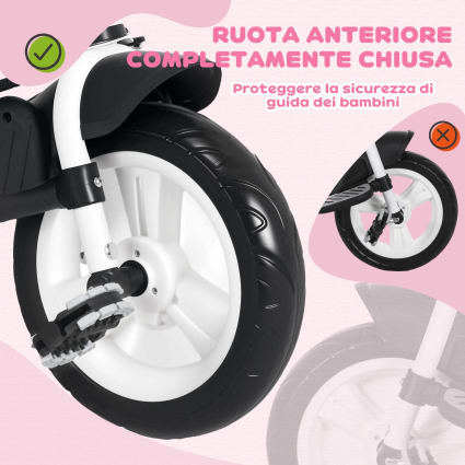 Triciclo Passeggino JEOBEST 4 In 1 - Adatto Da 1 A 5 Anni, Grigio - Foto 8