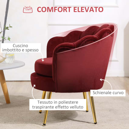 Velluto Poltroncine Da Tavolo Design Poltroncina Vintage Di Design