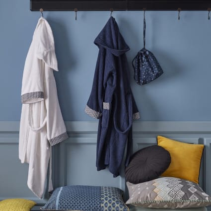 Peignoir adulte à capuche coton éponge XXL Napoli Maisons du Monde