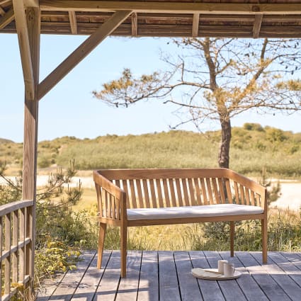 Panchina in teak massiccio 160 cm Malte | Maisons du Monde