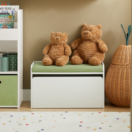 Coffre De Rangement En Bois Massif Pin - 77x42x48 Cm - Pour Jouets, Linge, Chaussures - NEUF