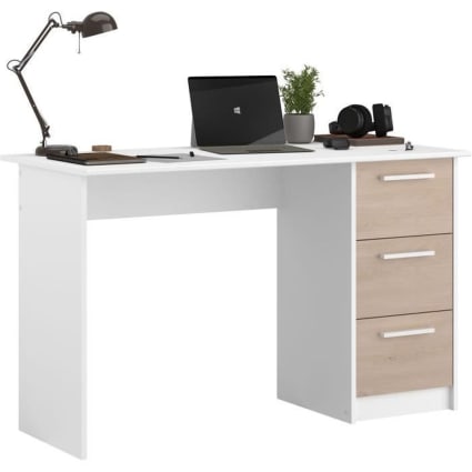 Lot De 3 Tiroirs Sous Bureau Autocollants Blancs – Rangement Invisible Sous Table, Bureau, École, Maison – 23,3x19,8x7 Cm