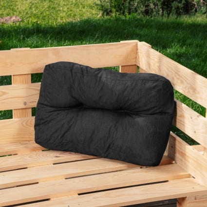 Cuscino da pavimento 120x45 cm in poliestere imbottito colore naturale