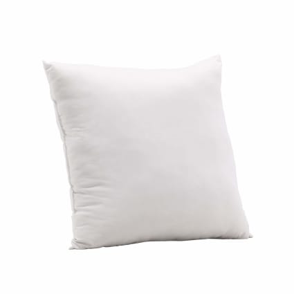 Cuscino Alla Francese Homescapes In Cotone 100% - Imbottitura Piume D'Oca, Anallergico, Lavabile, 90x90 Cm, Bianco