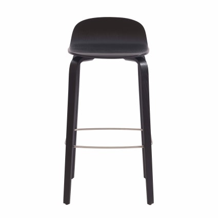 Silla alta en contrachapado de roble natural negro-Andi cropped-2