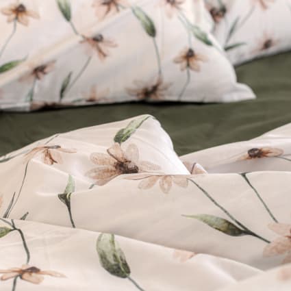 Juego Funda Nórdica 150/160cm + 2 Fundas Almohada 50x85 - 100% Algodón, Estampado Líneas Verdes