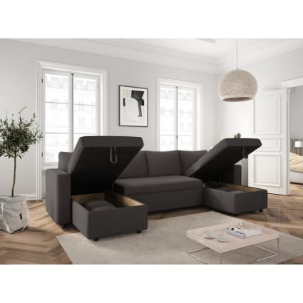 Mango - Combishort Côtelé De Qualité Supérieure - Anthracite