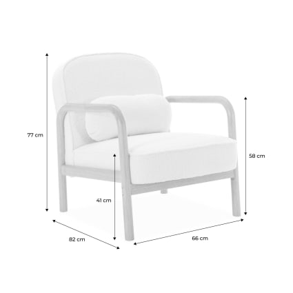 chairus Fauteuil Rebourré en Fausse Fourrure Chaise de Chabre Salon