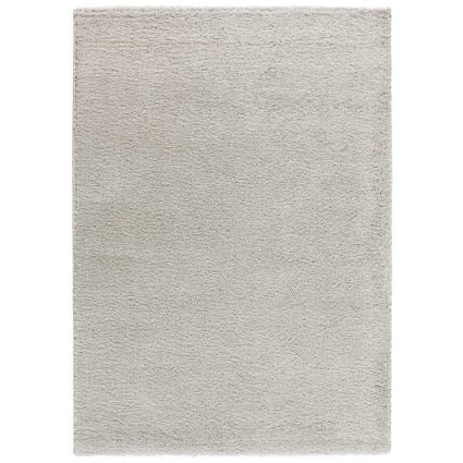 Schlafzimmerteppich, Einfarbig, hellgrau, 60x120 cm Atlas