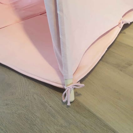 Sunny Alba Tente Tipi pour Enfants en Crème | Tente De Jeu avec Tapis pour L'Intérieur/Chambre | 120X120 Cm