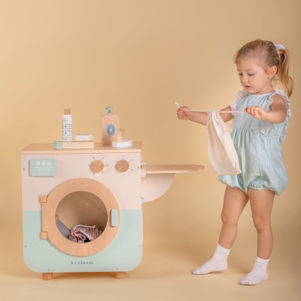 Lavatrice per bambini in legno naturale multicolore Maisons du Monde