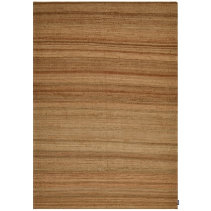 Dünner handgefertigter Wohnzimmerteppich aus Jute Natur 130x190 cm Forest