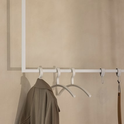 Kleiderstange aus Metall, 60 x 100 cm, weiß Rubi