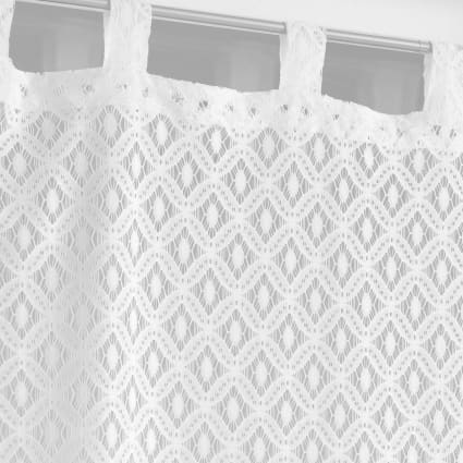 Voilages Brodés Telline Par Paris Prix - Paire De Rideaux Fins En Polyester Naturel 60x90cm - Déco Murale Légère Pour Fenêtre - 10