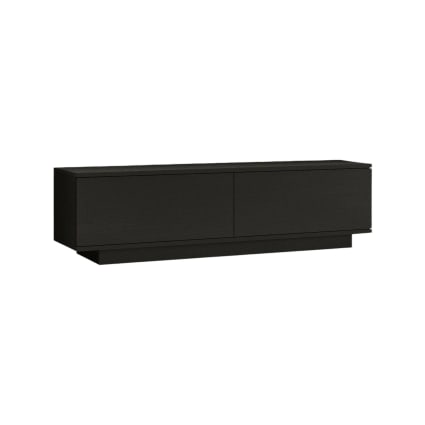 Meuble TV en bois noir 140x36h38 cm Goro | Maisons du Monde