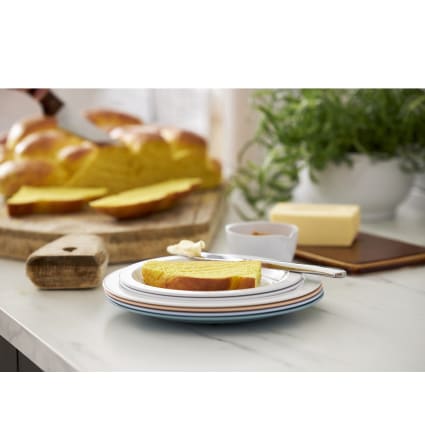 Arcoroc Trianon Uni Assiette Plate 24,5 Cm - Lot De 6 Assiettes En Verre Trempé